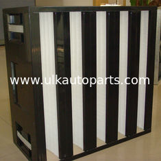 High efficiency ventilation system plastic frame V bank air filter